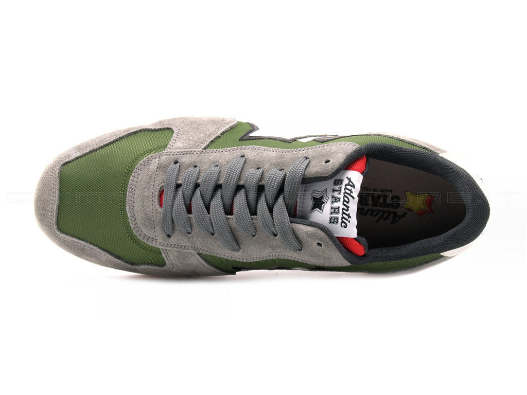 Atlantic Stars Antares sneakers grigia verde Grimandi calzature shop