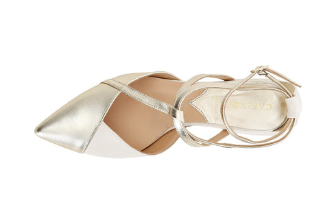 CafèNoir Spring Summer Ballerina with leather straps