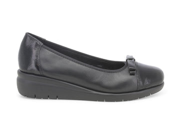 Melluso ballerina con zeppa tomaia pelle nera K55233-217763