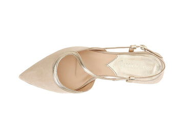 CafèNoir Ballerinas Spring Summer asymmetric cut Suede