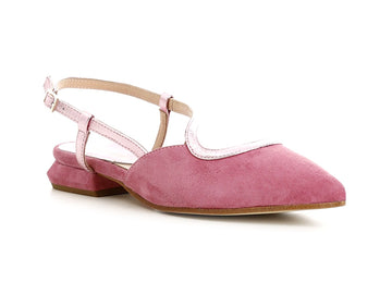 CafèNoir Ballerinas Asymmetric cut strap Suede