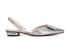 CafèNoir ballerine slingback in pelle intrecciata argento C1ED2210-X002