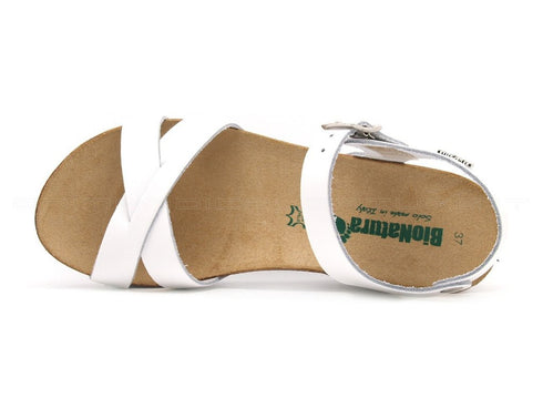 Bionatura sandali fregene donna bianco