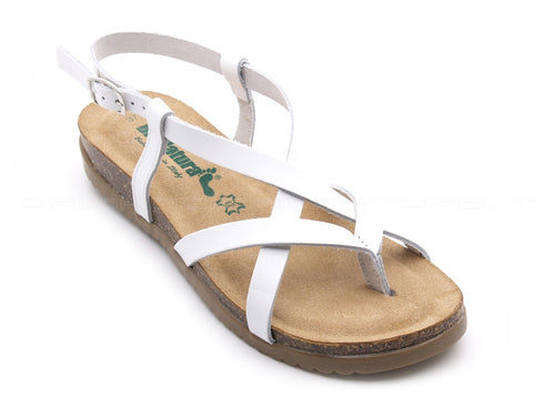 Bionatura sandali infradito donna bianco