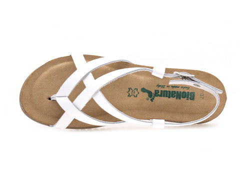 Bionatura sandali infradito donna bianco