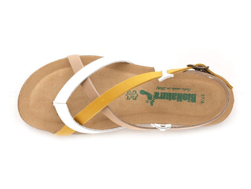 Bionatura sandali infradito donna bianco