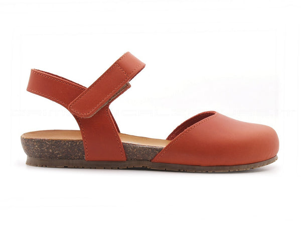 Bionatura sandali bassi punta chiusa donna arancione