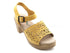 Bionatura sandali tacco made in italy donna giallo