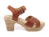 Bionatura sandalo con tacco donna cuoio