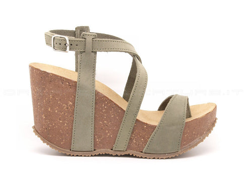 Bionatura sandali infradito donna kaki