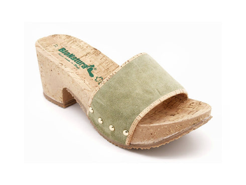 Bionatura zoccoli donna verde