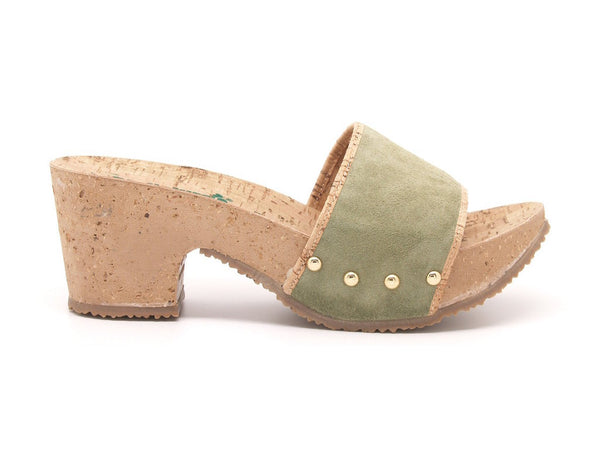 Bionatura zoccoli donna verde