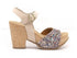 Bionatura sandali tacco donna beige