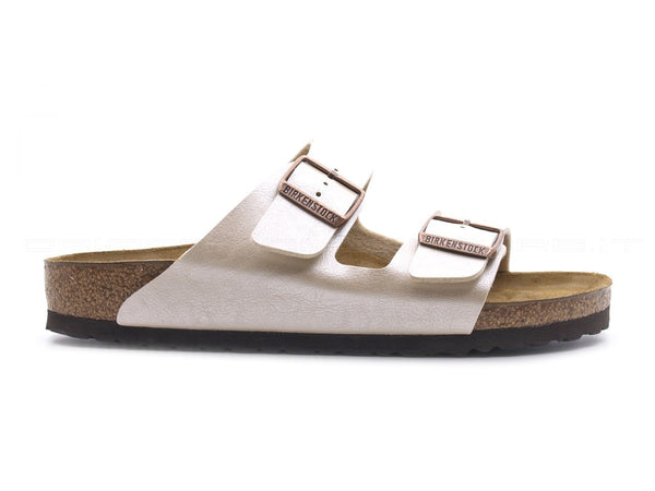 Birkenstock arizona ciabatte 2 fibbie donna bianco