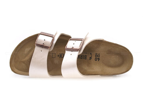 Birkenstock arizona ciabatte 2 fibbie donna bianco