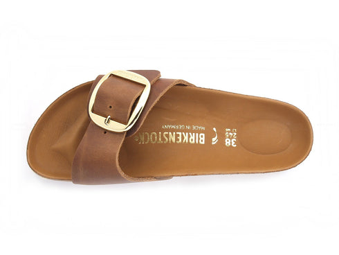 Birkenstock Madrid ciabatte pelle big buckle