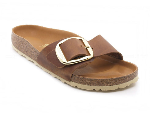 Birkenstock Madrid ciabatte pelle big buckle