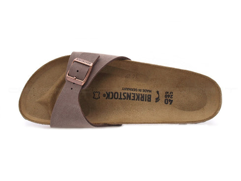 Birkenstock madrid ciabatte birko-flor donna marrone
