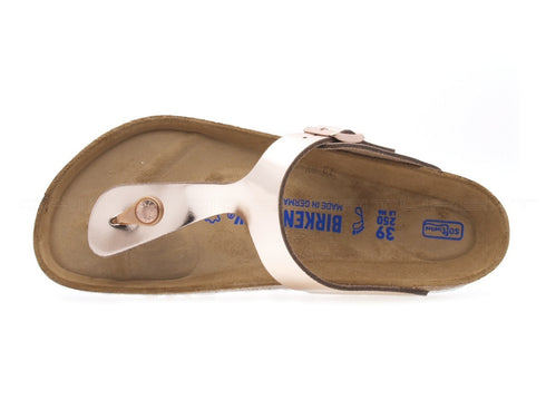 Birkenstock gizeh infradito soft footbed donna rosa