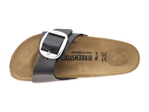 Birkenstock madrid ciabatte big buckle donna nero