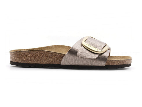 Birkenstock madrid ciabatte big buckle donna tortora