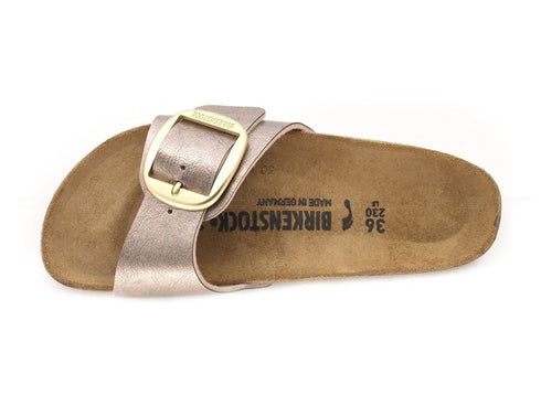 Birkenstock madrid ciabatte big buckle donna tortora