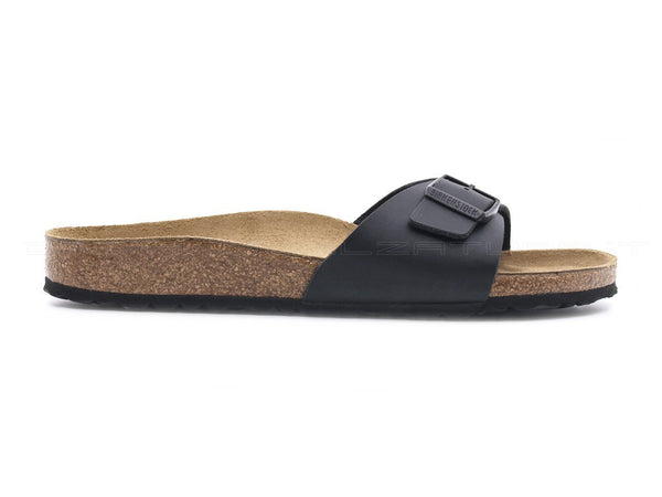 Birkenstock madrid ciabatta birko-flor donna nero