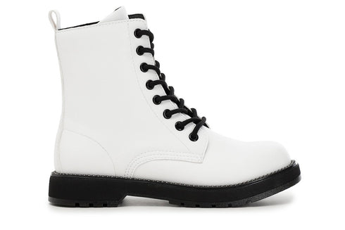 CafèNoir Donna Tronchetto in similpelle con borchie sul guardolo C1FA9000 Bianco