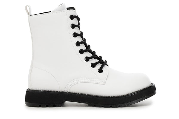 CafèNoir Donna Tronchetto in similpelle con borchie sul guardolo C1FA9000 Bianco