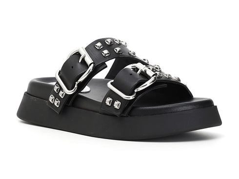 CafèNoir ciabatte donna 2 fibbie in pelle