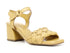 CafèNoir sandali con fascia intrecciata in pelle gialla C1LA1040-Z001