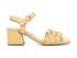 CafèNoir sandali con fascia intrecciata in pelle gialla C1LA1040-Z001