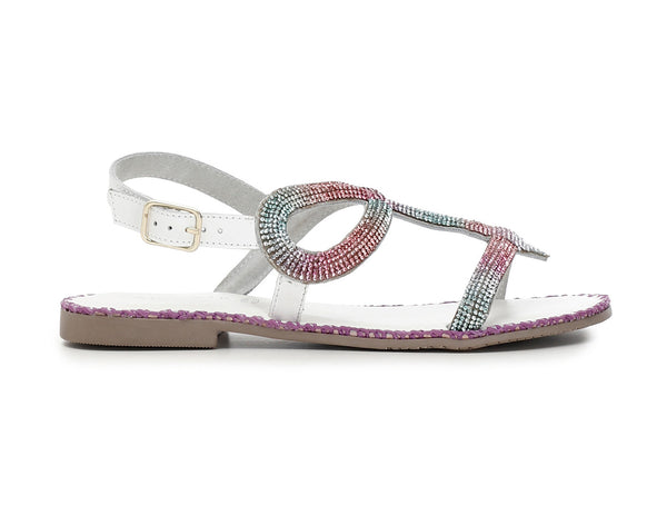 CafèNoir Donna Sandalo con motivo serpente strass C1GA1130 Multi acqua