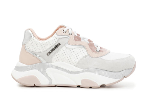 CafèNoir donna sneakers dettagli rosa in pelle C1DA6130-R005