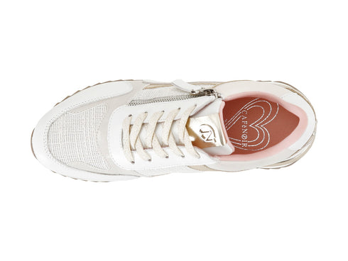 CafèNoir Lace-up & Zip Sneakers with Wedge Sole