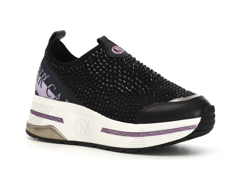 CafèNoir donna slip-on in lycra con strass