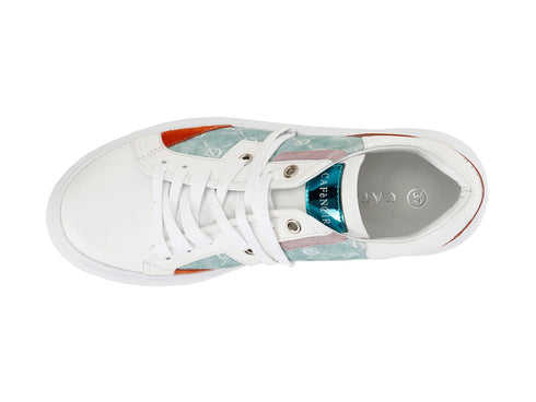 CafèNoir Woman Multi-material sneakers in leather and fabric