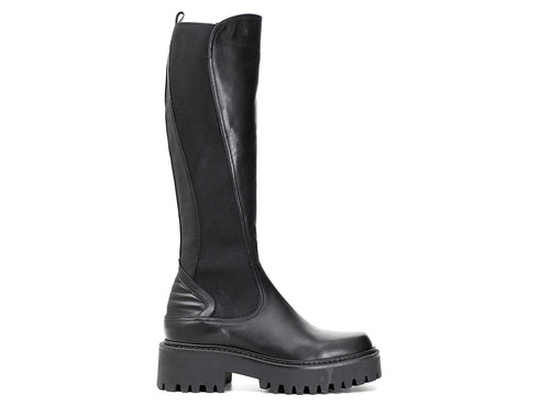 CafèNoir Donna Stivale con elastico in pelle C1FC1340 Nero