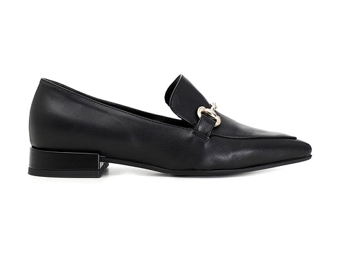 CafèNoir mocassino con morsetto tomaia nappa nera C1MA4-010-nero