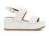 CafèNoir sandali donna 2 fasce con zeppa bianca C1HC1210-W026