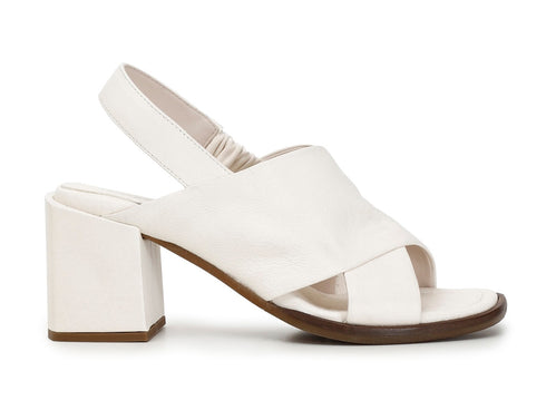 CafèNoir sandali due fasce incrociate in pelle bianca C1LC2140-W001