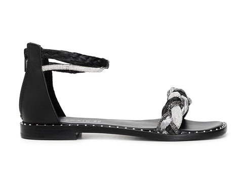 CafèNoir sandali bassi con tallone chiuso e con microstrass C1GE9130N007