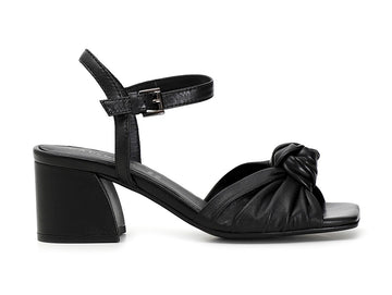 CafèNoir donna sandali una fascia con nodo pelle nera C1LA1010N001