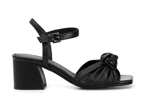 CafèNoir donna sandali una fascia con nodo pelle nera C1LA1010N001