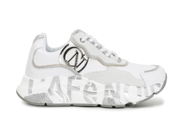 CafèNoir donna sneakers camoscio pelle bianca C1DA1220-W001