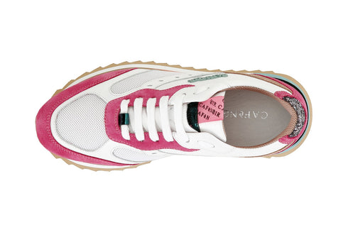 CafèNoir Lace-up Sneakers in Suede Leather Fabric