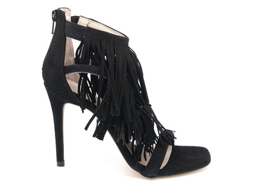 Carmens sandali frangia donna nero