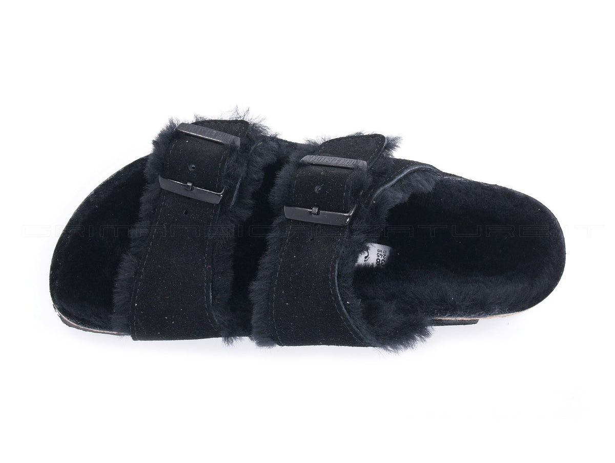 Suede Ciabatte Con Pelo Birkenstock Suede Birkenstock Boston