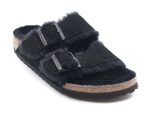 Birkenstock Arizona two buckle shearling suede