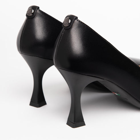 NeroGiardini décolleté pelle con tacco rocchetto